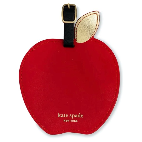 kate spade Handbags - NWT Kate Spade Apple Leatherette Luggage Bag Tag